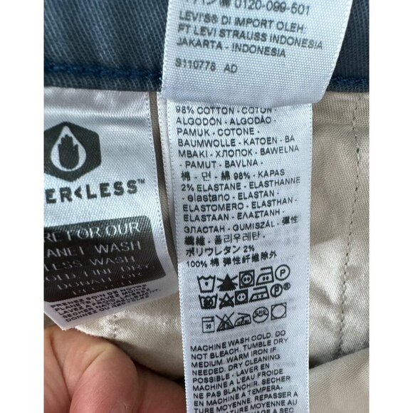 Levi's Men's XX Chino Standard Taper Fit Stretch Pants blue sz 38x32 - Picture 11 of 12